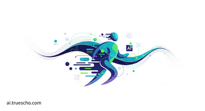 A stylized 3D human figure in motion, representing Tencent HY-Motion 1.0's text-to-3D human motion generation.